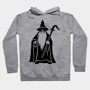 Minimalist Vector Human Wizard Hoodie